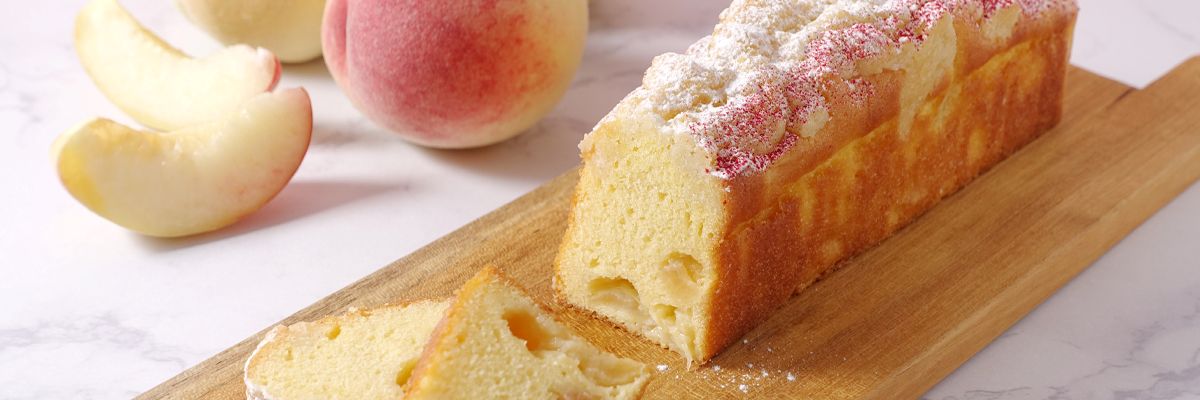 白桃,ケーク,パウンドケーキ,フランス菓子